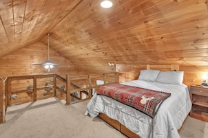 Cabin, 2 Bedrooms | 2 bedrooms, desk, laptop workspace, iron/ironing board