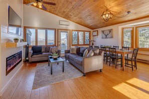 House, 4 Bedrooms | Living area - Scenic White Mountains Retreat 4 Bedroom Home (Thornton)
