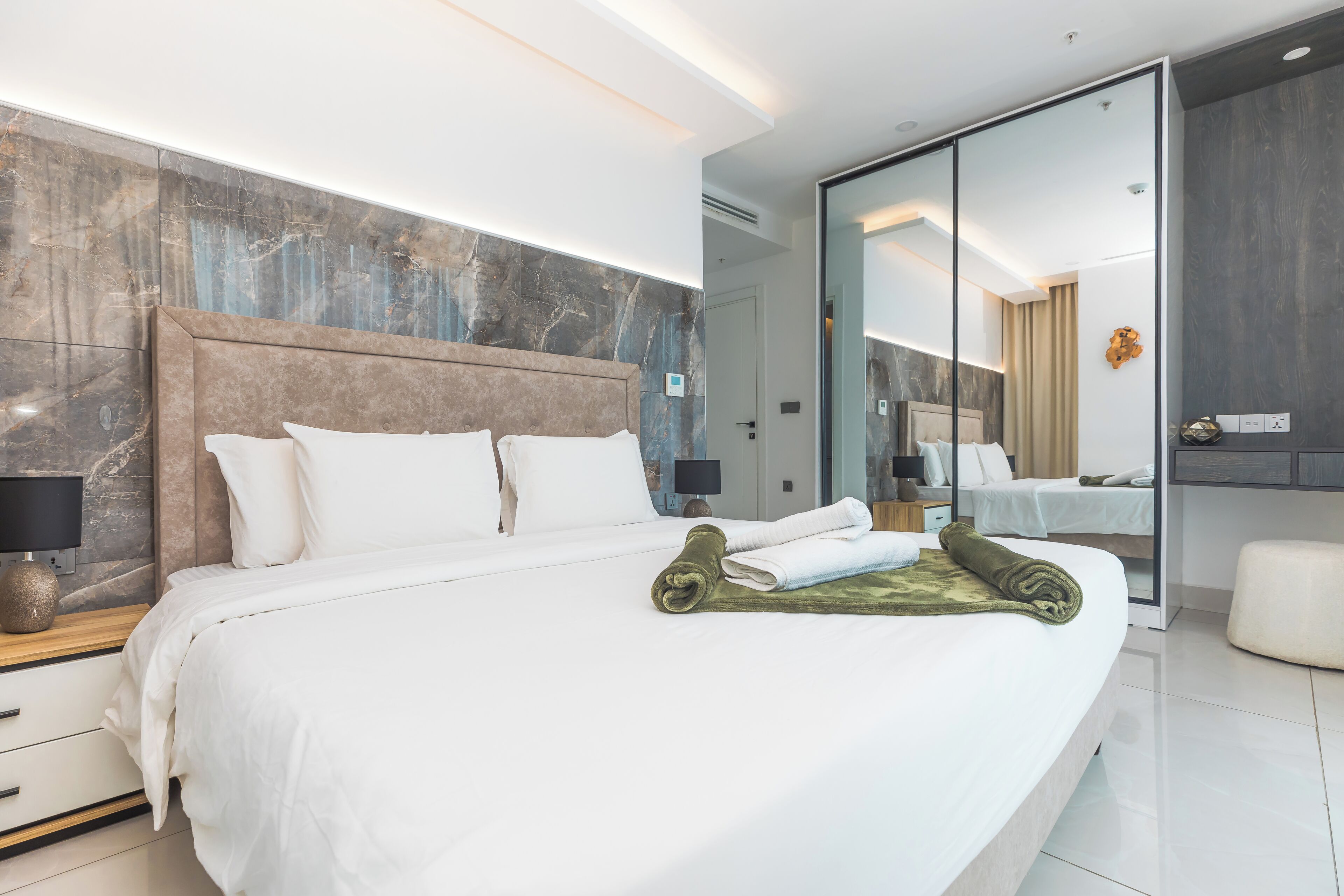 Executive Apartment, Balcony, City View | Desk, laptop workspace, iron/ironing board, free WiFi