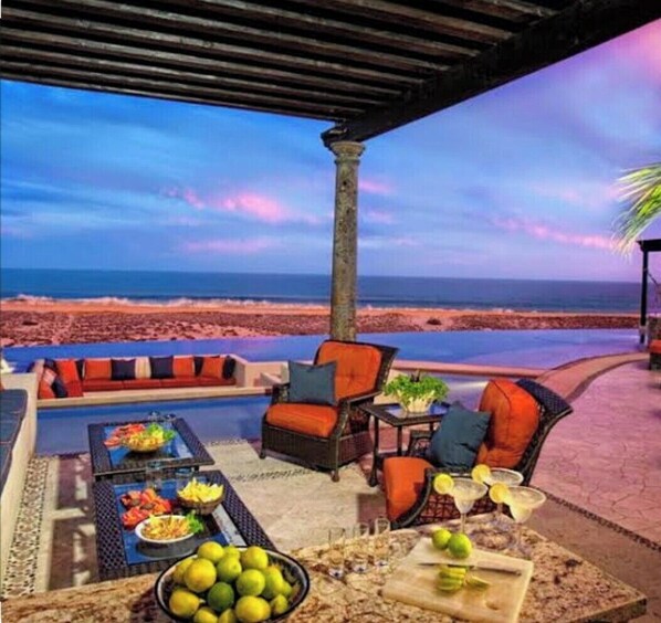 Outdoor dining - Paraiso Escondido Villa at Novaispania Estates (Cabo San Lucas)