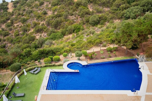 Indoor pool, a heated pool