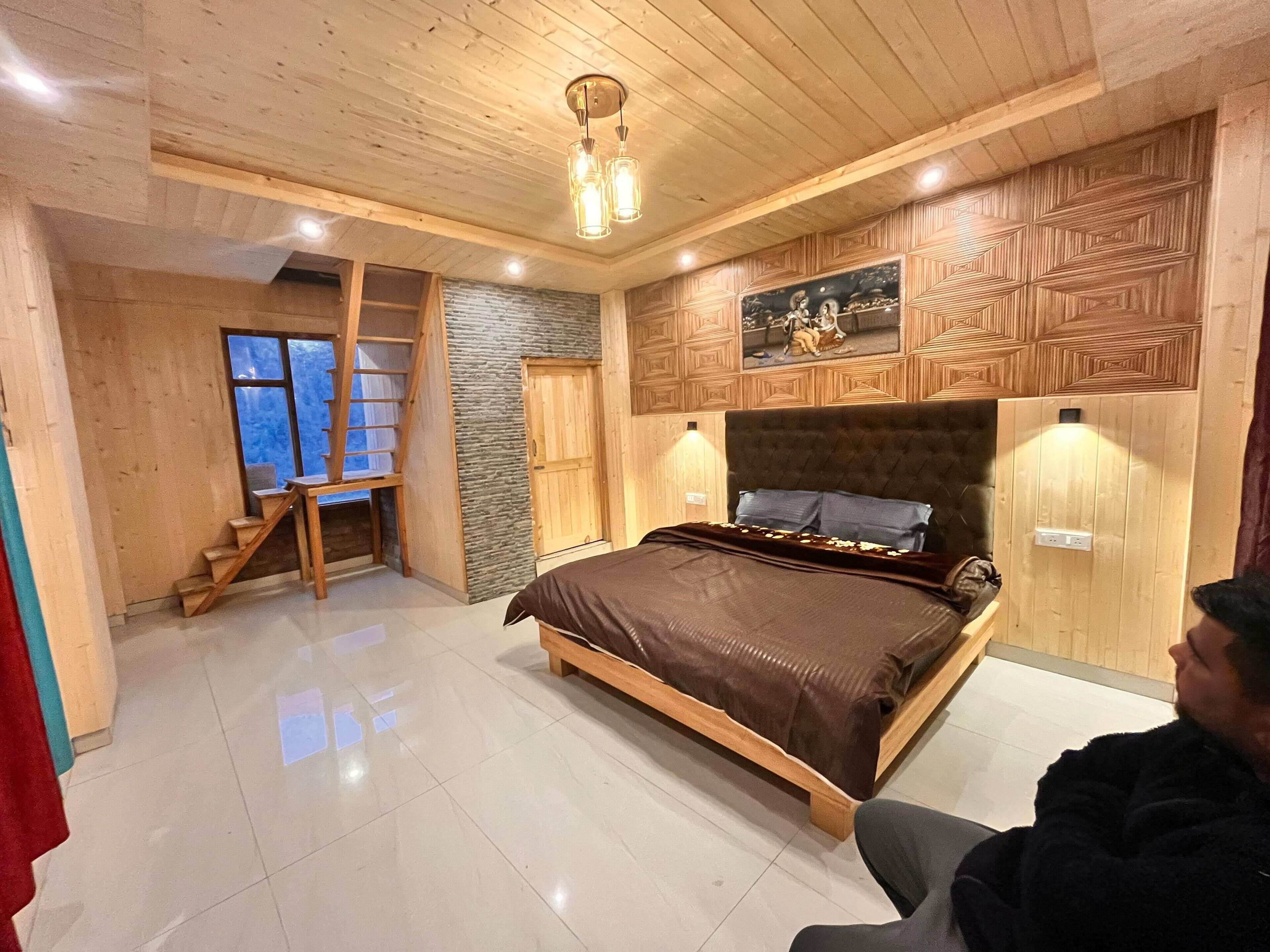 Camera Deluxe con 2 letti singoli, balcone, vista montagna | Wi-Fi gratuito