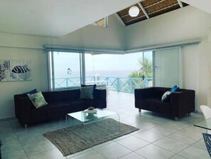 Apartment, 3 Bedrooms, Smoking, Balcony | Living room | Books - Beachfront Bliss in Ballito - 3 Bedroom Apartment (Ballito)