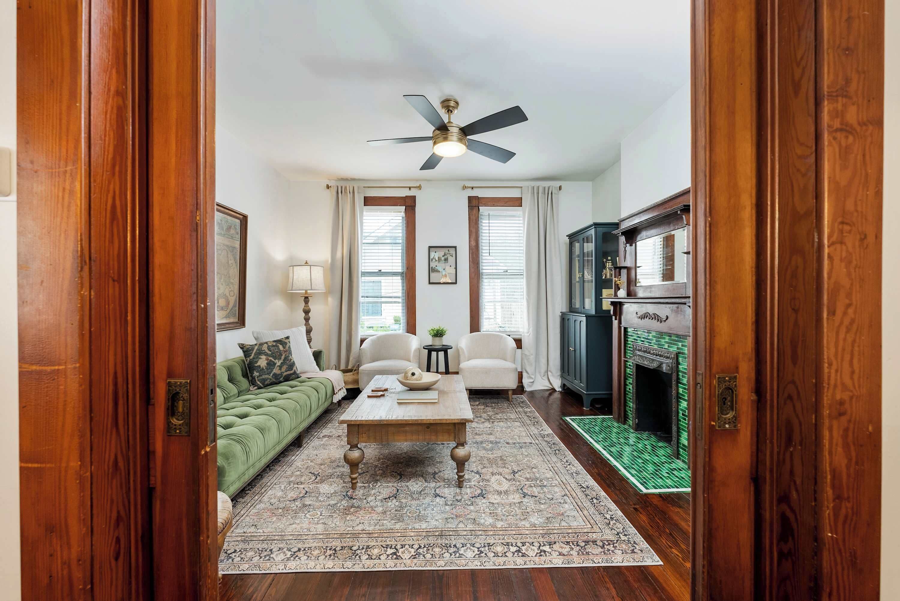 Townhome, 2 Queen Beds, Kitchen, Garden View (German Charm 2) | Living area | 42-inch flat-screen TV with digital channels