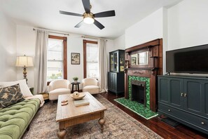 Townhome, 2 Queen Beds, Kitchen, Garden View (German Charm 2) | Living area | 42-inch flat-screen TV with digital channels