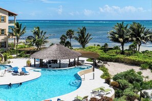 Pool - Oceanview 2BR Condo- Pools, Beach, Spacious Balcony- Residences at Barrier Reef (San Pedro Town)