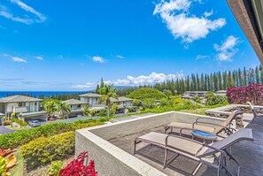 Take in Maui’s beauty from the comfort of your lanai—lush greens, blue waters, and pure island serenity    