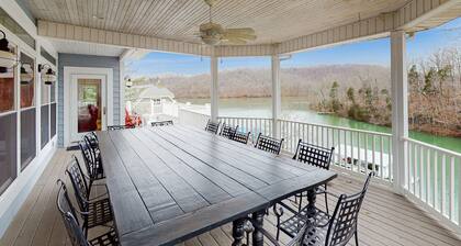 Luxurious Lake Norris Lakefront w/ Private Dock, Slide, Fire Pit, Game Room