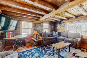 TV, DVD player, books