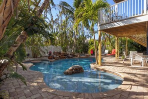 Et oppvarmet basseng