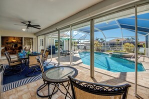 A heated pool