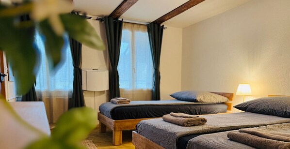 2 chambres, fer et planche à repasser, Wi-Fi, draps fournis