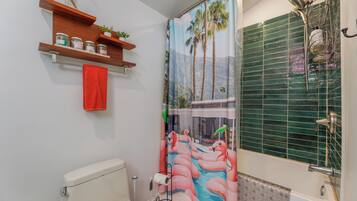 Hair dryer, towels