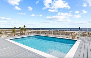 A heated pool - Gorgeous Beachfront Home, Private Pool, Amazing Views, Mexico Beach (Mexico Beach)