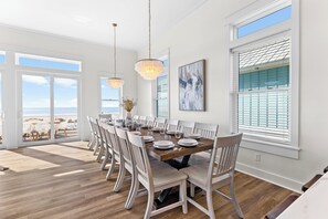 Dining - Gorgeous Beachfront Home, Private Pool, Amazing Views, Mexico Beach (Mexico Beach)