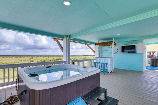 Bain à remous extérieur