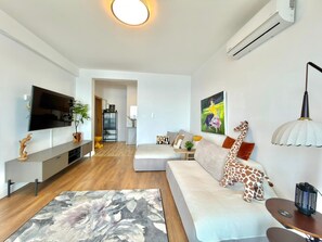 Comfort Apartment, Balcony, Sea View | Living area | LCD TV