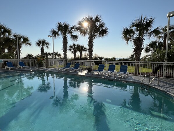 Indoor pool, outdoor pool