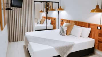 Apartamento família | 1 quarto, Wi-Fi de cortesia, roupa de cama