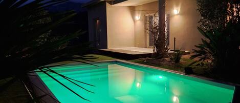 A heated pool
