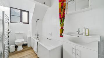 Hair dryer, towels