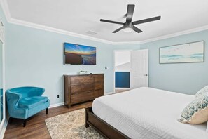 4 bedrooms, iron/ironing board, travel cot, WiFi