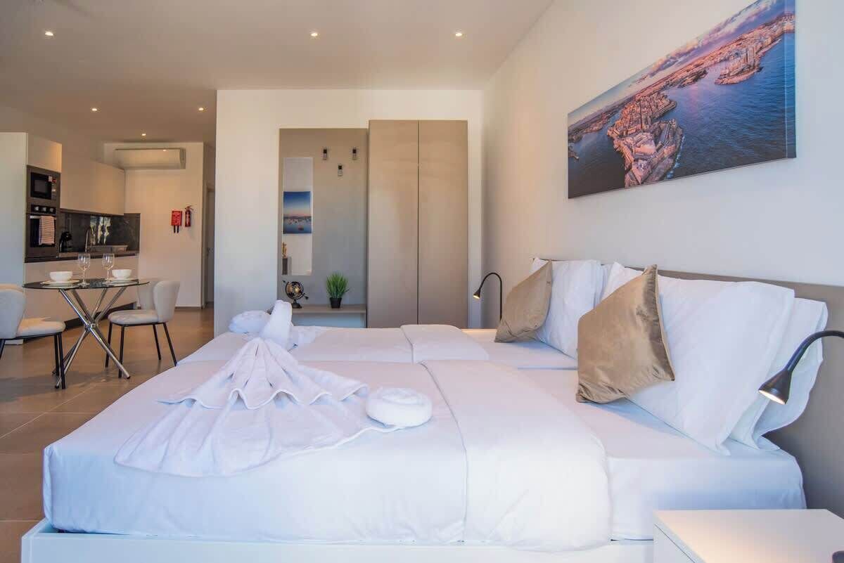 1 室のベッドルーム、WiFi、ベッドシーツ