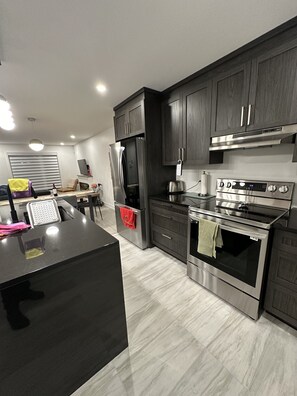 Microwave, oven, stovetop, dishwasher