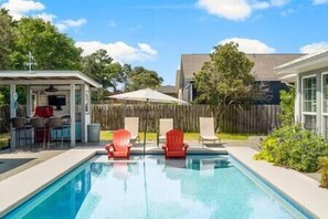 A heated pool - PCB West-5 min beach walk-pets-heat pool-tiki bar! (Sunnyside)