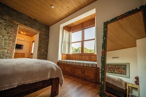 Dobbeltrom – familie, fjellutsikt