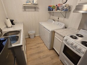 Microwave, oven, stovetop, toaster