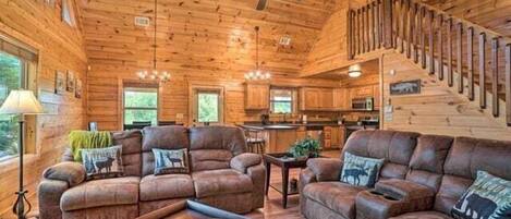 Télévision, cheminée, baby-foot, table de tennis de table