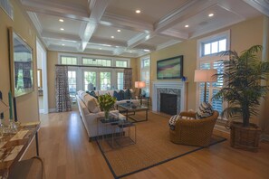 House, Multiple Beds, Pool Access, Ocean View | Living area - ST Lawrence Street 12 (Rehoboth Beach)