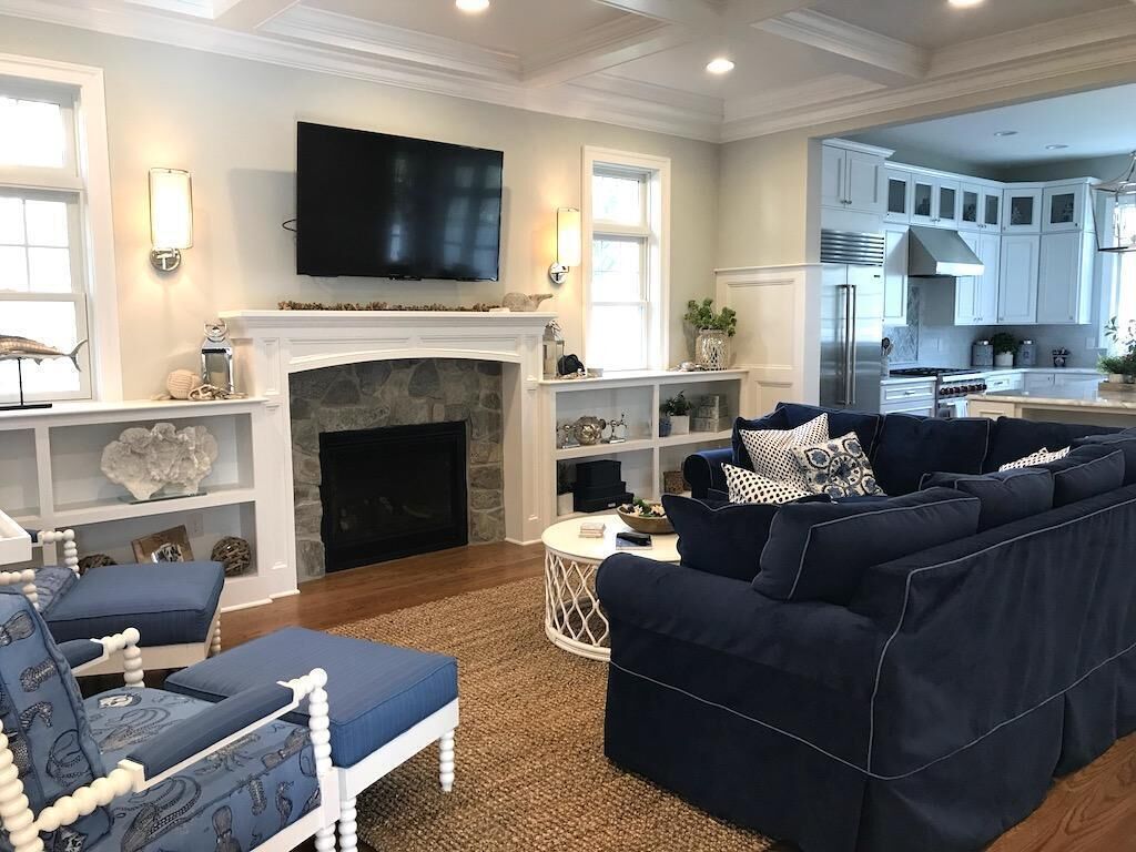 House, Multiple Beds, Balcony, Garden View | Living area | Fireplace