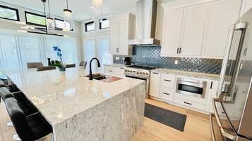 House, Multiple Beds, Pool Access, Pool View | Private kitchen | Coffee/tea maker