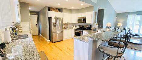 Ferienhaus, Mehrere Betten, Küche, Gartenblick | Eigene Küche | Kühlschrank, Mikrowelle, Ofen, Herdplatte