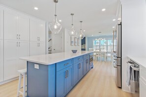 House, Multiple Beds, Fireplace, Garden View (BEACH AVENUE 23) | Private kitchen | Coffee/tea maker