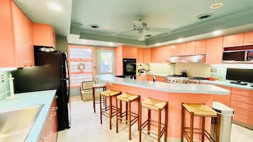 House, Multiple Beds, Pool Access, Pool View | Private kitchen | Coffee/tea maker