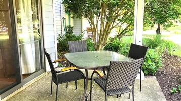 Condo, 1 King Bed with Sofa bed, Patio, Pool View | View from room