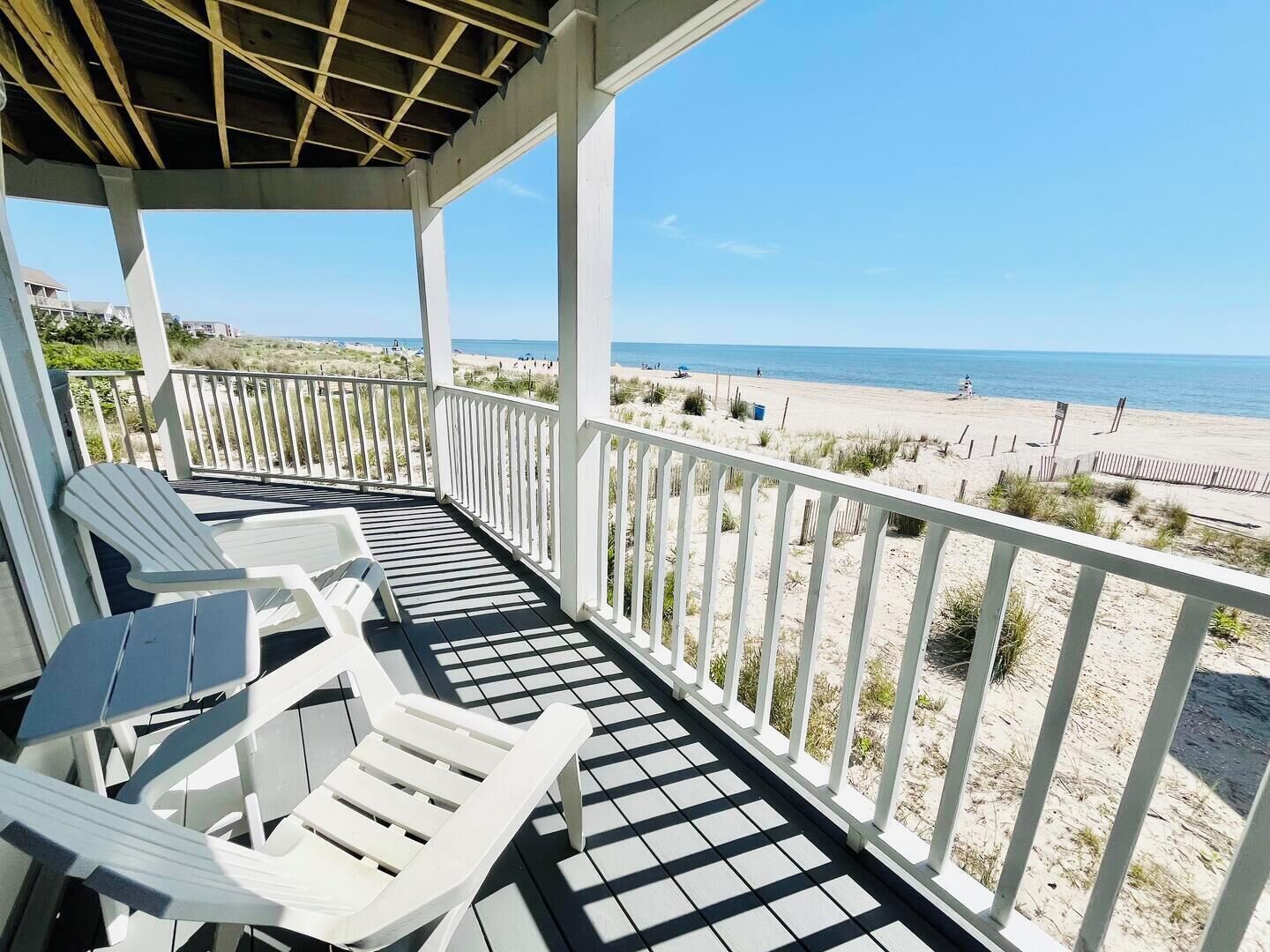 Ferienhaus, Mehrere Betten, Whirlpool, Meerblick | Ausblick vom Zimmer