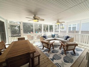 Cottage, Multiple Beds, Fireplace, Garden View | Living area | Fireplace