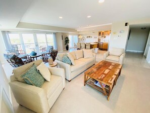 Condo, Multiple Beds, Balcony, Ocean View | Living area - THE Henlopen 719 (Rehoboth Beach)