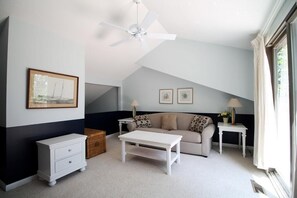 House, Multiple Beds, Balcony, Garden View | Living area - Swedes Street 201 (Dewey Beach)