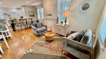 House, Multiple Beds, Fireplace, Garden View | Living area | Fireplace