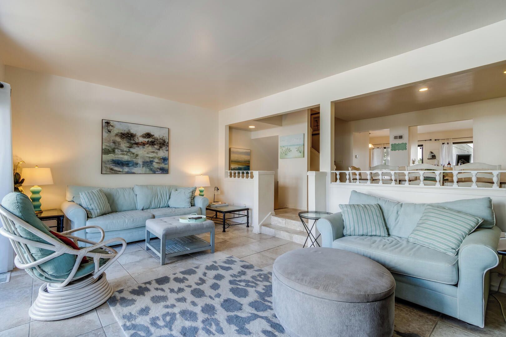 House, Multiple Beds, Balcony, Ocean View | Living area