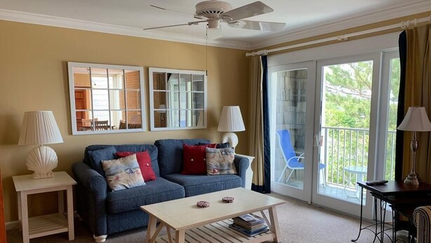 Condo, 1 Queen Bed with Sofa bed, Balcony, Partial Ocean View | View from room - THE Crest 403 (Rehoboth Beach)