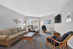 Condo, Multiple Beds, Balcony, Garden View | Living area - Mariners Court 206 (Rehoboth Beach)