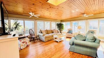 Cottage, Multiple Beds, Hot Tub, Garden View | Living area