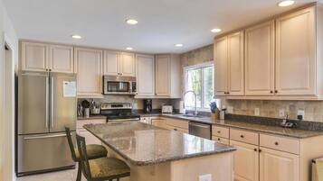 House, Multiple Beds, Pool Access, Garden View | Private kitchen | Coffee/tea maker