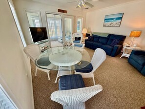 House, Multiple Beds, Balcony, Ocean View | Living area - Rodney Avenue 3B (Dewey Beach)